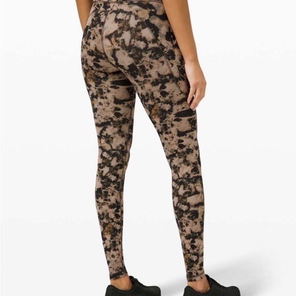 LULULEMON ~ Invigorate High Rise Tight Dispersed Raw Light Linen Multi Sz 8 - Picture 2 of 15